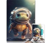 1000 Piece Jigsaw Puzzle for Adults Teens Astronaut Space Turtle 1000 Piece Puzzle,Quiz Game Wall Decoration Unique Birthday And Xmas Gifts 38x26cm