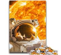 1000 Piece Jigsaw Puzzle for Adults Teens Astronauts in Space Adult Jigsaw,for Educational Game Challenge Toy Birthday Present, Gifts, Wall Art (75x50cm)