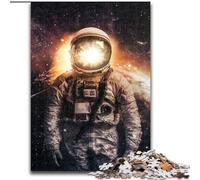 1000 Piece Jigsaw Puzzle for Adults Teens Astronauts in Space, Help The Brain Exercise Addictive Toys to Cultivate Patience Perfect Decoration (Size 50x75cm)