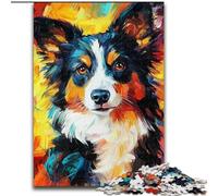 1000 Piece Jigsaw Puzzle for Adults Teens Australian Shepherd Learning Educational Toys Family Games Gifts for Friends And Family (size 50x75cm)