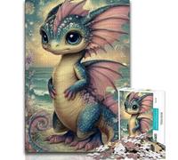 1000 Piece Jigsaw Puzzle for Adults Teens Baby Dragon,Educational Games Home Decoration Birthday Present,Gifts,Wall Art (38x26cm)