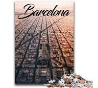 1000 Piece Jigsaw Puzzle for Adults Teens Barcelona Vibrant And Unique Design Relaxing & Challenging Puzzle Experience (size 38x26cm)