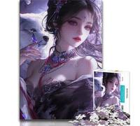 1000 Piece Jigsaw Puzzle for Adults Teens Beautiful Anime Girl 1000 Pieces for Adults,Challenging Game Gifts for Is Ideal As A Gift for The Whole Family 38x26cm