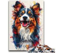 1000 Piece Jigsaw Puzzle for Adults Teens Beautiful German Shepherd Help The Brain Exercise Addictive Toys to Cultivate Patience Parent-child Interaction 50x75cm