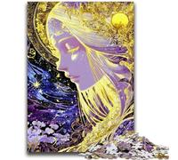 1000 Piece Jigsaw Puzzle for Adults Teens Beautiful Golden Girl Adult Puzzles,Educational Toys & Games for Adults And Teenagers (50x75cm)