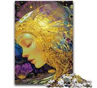 1000 Piece Jigsaw Puzzle for Adults Teens Beautiful Golden Girl Puzzles for Adults,Family Educational Games Home Decoration Gift (38x26cm)
