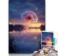 1000 Piece Jigsaw Puzzle for Adults Teens Beautiful Jellyfish 1000 Pieces for Adults,Challenging Game Gifts for Is Ideal As A Gift for The Whole Family 38x26cm