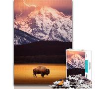 1000 Piece Jigsaw Puzzle for Adults Teens Beautiful Mountain River,Help The Brain Exercise Addictive Toys to Cultivate Patience Perfect Decoration (75x50cm)