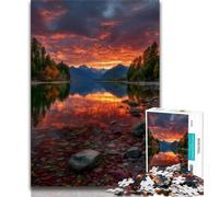 1000 Piece Jigsaw Puzzle for Adults Teens Beautiful Mountain River,Help The Brain Exercise Addictive Toys to Cultivate Patience Wall Decoration 38x26cm