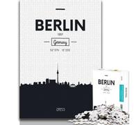 1000 Piece Jigsaw Puzzle for Adults Teens Berlin Germany,Challenging Game And Family Play Educational Game for Birthday,Chrismas (75x50cm)