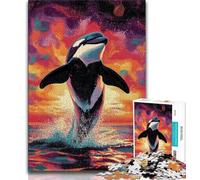 1000 Piece Jigsaw Puzzle for Adults Teens Blue Whale Adult Jigsaw,Learning Educational Toys Family Games Unique Birthday And Gifts (size 75x50cm)