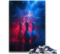1000 Piece Jigsaw Puzzle for Adults Teens Bowling Sport 1000 Pieces for Adults,Challenging Game Gifts for Is Ideal As A Gift for The Whole Family (50x75cm)