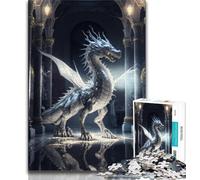 1000 Piece Jigsaw Puzzle for Adults Teens Brave Dragon 1000 Pieces for Adults,Challenging Game Gifts for Is Ideal As A Gift for The Whole Family 38x26cm