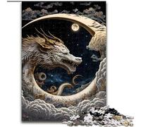 1000 Piece Jigsaw Puzzle for Adults Teens Brave Dragon, Help The Brain Exercise Addictive Toys to Cultivate Patience Perfect Decoration (Size 26x38cm)