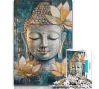 1000 Piece Jigsaw Puzzle for Adults Teens Buddha Statues 1000 Piece Jigsaw,Challenging Family Activity Games DIY Toy for Home Wall Decor Gifts (size 75x50cm)