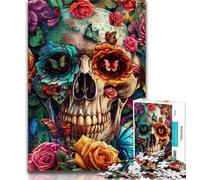 1000 Piece Jigsaw Puzzle for Adults Teens Butterfly Skull 1000 Pieces for Adults,Secret Santa Gifts for Age 14 Years Up (size 38x26cm)
