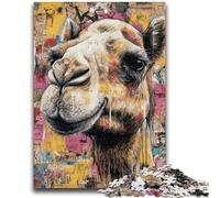 1000 Piece Jigsaw Puzzle for Adults Teens Camel Art Challenging To Complete But Fun And Humorous Educational Game for Birthday 26x38cm