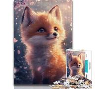 1000 Piece Jigsaw Puzzle for Adults Teens Cartoon Fox 1000 Piece Jigsaw,is Ideal As Gifts for The Whole Family Suitable for And 14 (size 38x26cm)