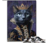 1000 Piece Jigsaw Puzzle for Adults Teens Cat from An Aristocratic Family, Decompressing Intellectual Educational Toy Is Ideal As Gifts for The Whole Family (Size 26x38cm)