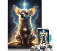 1000 Piece Jigsaw Puzzle for Adults Teens Chihuahua Dog 1000 Piece Jigsaw,is Ideal As Gifts for The Whole Family Suitable for And 14 (size 75x50cm)