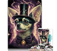 1000 Piece Jigsaw Puzzle for Adults Teens Chihuahua Dog 1000 Piece Puzzle,Quiz Game Wall Decoration Unique Birthday And Xmas Gifts 38x26cm