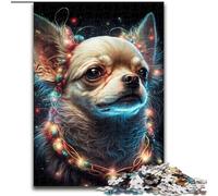 1000 Piece Jigsaw Puzzle for Adults Teens Chihuahua Dog, Help The Brain Exercise Addictive Toys to Cultivate Patience Perfect Decoration (Size 50x75cm)