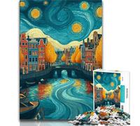 1000 Piece Jigsaw Puzzle for Adults Teens City Under The Night Sky 1000 Piece Jigsaw,Learning Educational Toys Family Games Unique Birthday And Gifts 38x26cm