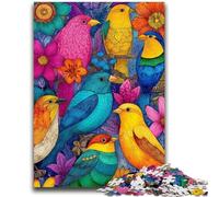 1000 Piece Jigsaw Puzzle for Adults Teens Color Bird Teenager Jigsaw,Educational Games Home Decoration Birthday Present, Gifts, Wall Art (26x38cm)
