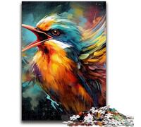1000 Piece Jigsaw Puzzle for Adults Teens Colorful Art Sparrow 1000 Piece Puzzle,Quiz Game Wall Decoration Unique Birthday And Xmas Gifts (50x75cm)