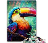 1000 Piece Jigsaw Puzzle for Adults Teens Colorful Art Toucan Jigsaw,Family Entertainment Toys with Matching Poster And Trivia Sheet (50x75cm)