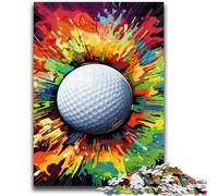1000 Piece Jigsaw Puzzle for Adults Teens Colorful Golf 1000 Piece Puzzle,Quiz Game Wall Decoration Unique Birthday And Xmas Gifts (50x75cm)