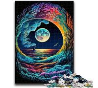 1000 Piece Jigsaw Puzzle for Adults Teens Colorful Waves Challenging To Complete But Fun And Humorous Educational Game for Birthday 50x75cm