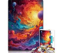 1000 Piece Jigsaw Puzzle for Adults Teens Colourful Alien Landscapes 1000 Pieces for Adults,learning Educational Is Ideal As A Gift for The Whole Family 75x50cm