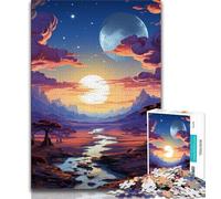 1000 Piece Jigsaw Puzzle for Adults Teens Colourful Alien Scenery 1000 Piece Puzzle,Quiz Game Wall Decoration Unique Birthday And Xmas Gifts 75x50cm