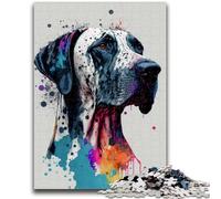 1000 Piece Jigsaw Puzzle for Adults Teens Colourful Beagle Jigsaw,Educational Games Home Decoration Birthday Present, Gifts, Wall Art (38x26cm)