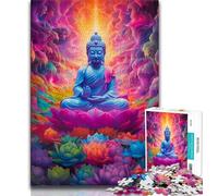 1000 Piece Jigsaw Puzzle for Adults Teens Colourful Graffiti Buddha Adult Jigsaw,Artistic Wall Decor & Birthday Gift Idea for Friends, Home Office (size 75x50cm)
