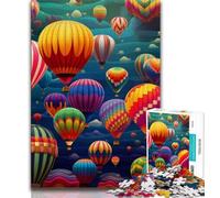 1000 Piece Jigsaw Puzzle for Adults Teens Colourful Hot Air Balloons 1000 Piece Jigsaw,is Ideal As Gifts for The Whole Family Suitable for And 14 (size 38x26cm)
