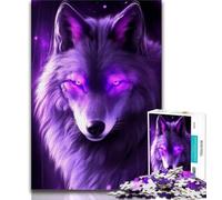 1000 Piece Jigsaw Puzzle for Adults Teens Cosmic Wolf 1000 Pieces for Adults,Challenging Game Gifts for Is Ideal As A Gift for The Whole Family 38x26cm