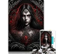 1000 Piece Jigsaw Puzzle for Adults Teens Dark Vampire Woman 1000 Pieces for Adults,Challenging Game Gifts for Is Ideal As A Gift for The Whole Family 38x26cm