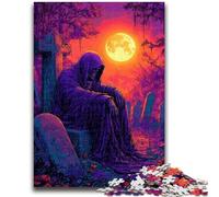 1000 Piece Jigsaw Puzzle for Adults Teens Death in The Cemetery 1000 Piece Puzzle,Classic Educational Games Beautiful Decoration (50x75cm)