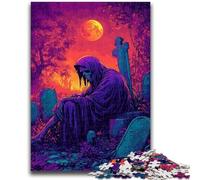 1000 Piece Jigsaw Puzzle for Adults Teens Death in The Cemetery 1000 Pieces for Adults,Challenging Game for Is Ideal As A Gift for The Whole Family (38x26cm)