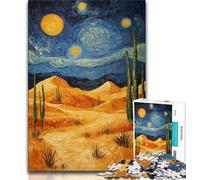 1000 Piece Jigsaw Puzzle for Adults Teens Desert Night Sky 1000 Piece Jigsaw,Challenging Family Activity Games DIY Toy for Home Wall Decor Gifts (size 75x50cm)
