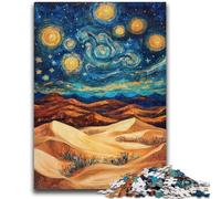 1000 Piece Jigsaw Puzzle for Adults Teens Desert Night Sky Help The Brain Exercise Addictive Toys to Cultivate Patience Parent-child Interaction 50x75cm