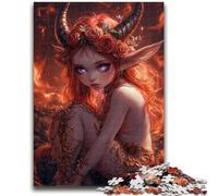 1000 Piece Jigsaw Puzzle for Adults Teens Devil Little Dragon Girl Challenging To Complete But Fun And Humorous Birthday Present, Gifts, Wall Art 26x38cm
