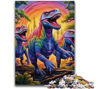 1000 Piece Jigsaw Puzzle for Adults Teens Dinosaur World Adult Jigsaw,for Educational Game Challenge Toy Birthday Present, Gifts, Wall Art (26x38cm)