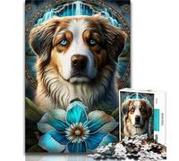 1000 Piece Jigsaw Puzzle for Adults Teens Dog in Mandala Jungle 1000 Piece Jigsaw,is Ideal As Gifts for The Whole Family Suitable for And 14 (size 38x26cm)