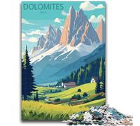 1000 Piece Jigsaw Puzzle for Adults Teens Dolomites Italy 1000 Pieces for Adults,Challenging Game Gifts for Is Ideal As A Gift for The Whole Family (50x75cm)