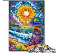 1000 Piece Jigsaw Puzzle for Adults Teens Dream Beach, Family Activity Unique Home Decor And Gifts for Ages 14+ (size 26x38cm)