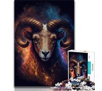 1000 Piece Jigsaw Puzzle for Adults Teens Dream Goat Puzzles for Teenagers,Fun Games Every Piece Is Unique - Challenging Family Fun Game (size 38x26cm)