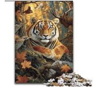 1000 Piece Jigsaw Puzzle for Adults Teens Fallen Tiger, Challenging Game Toys Wall Decoration Unique Birthday And Xmas Gifts (Size 50x75cm)